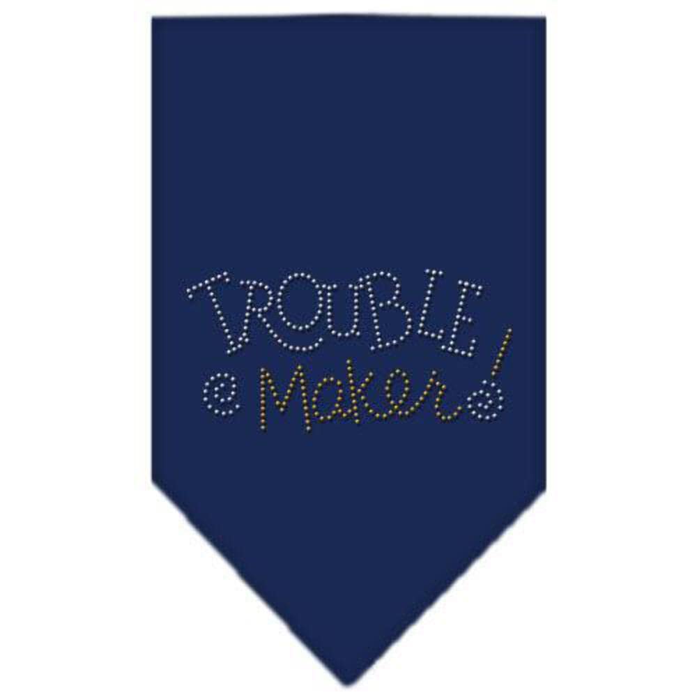 Mirage Pet Products Trouble Maker Rhinestone Bandana, Small, Cocoa