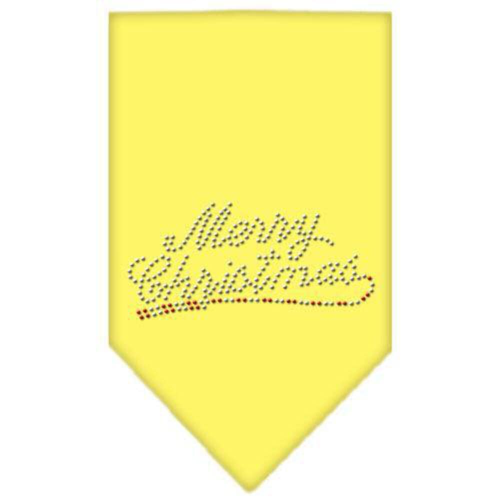 Mirage Pet Products Merry Christmas Rhinestone Bandana, Small, Purple