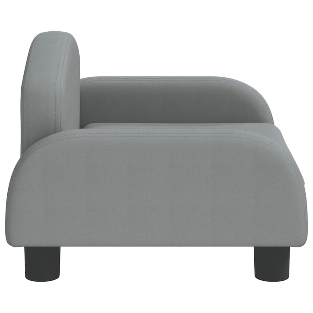 vidaXL Dog Bed Light Grey 50x40 x 11.8  Fabric