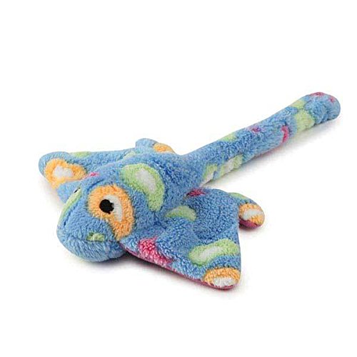 Zanies Sea Charmers Dog Toys Ocean Creature Squeak Toy Seahorse Fish Stingray Sets Too (Pink Stingray)