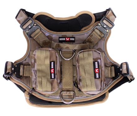 Boss Dog Tactical Harness, Camo, Large