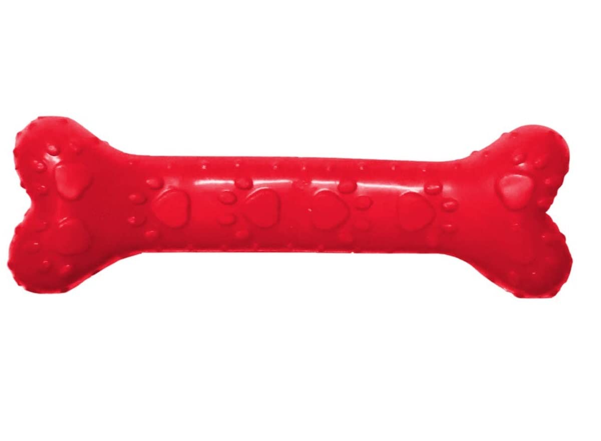 Munchos NonToxic Rubber Dog Chew Bone Toy, Puppy/Dog Teething Toy (Medium)  5 Inches