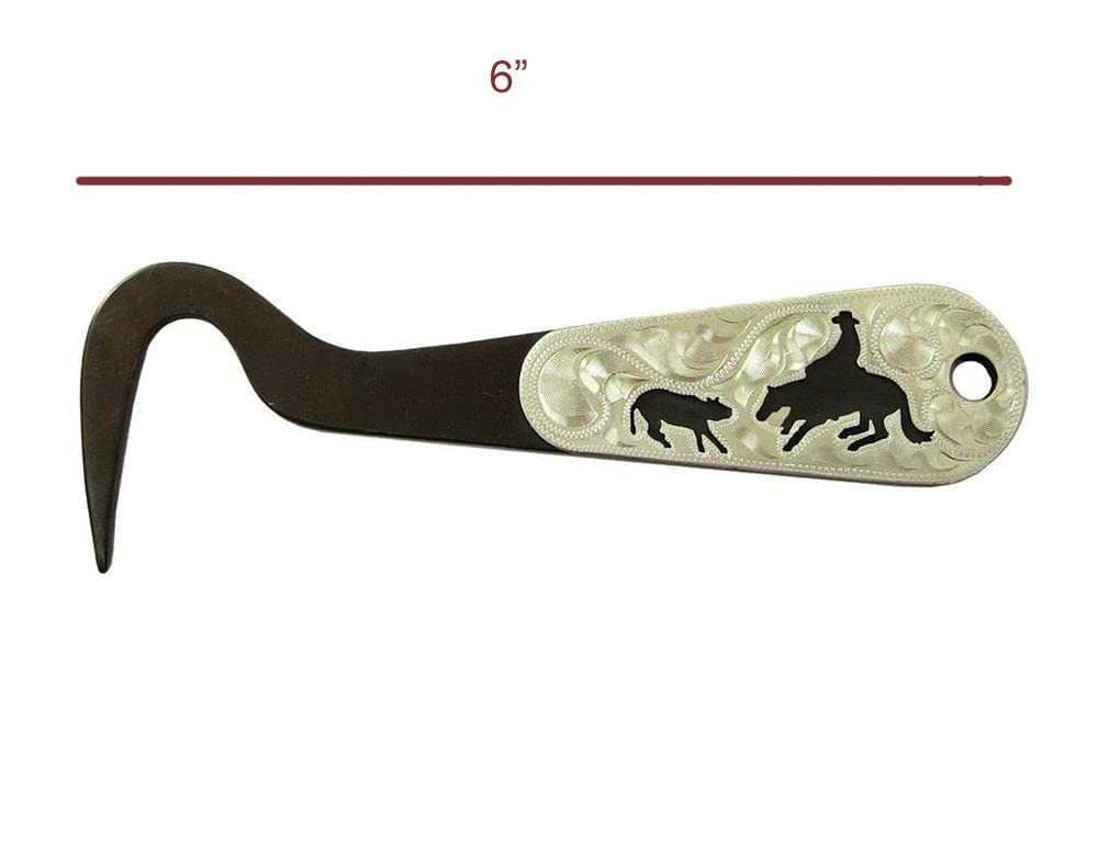 Aj Tack Antique Brown Steel Hoof Pick Shooter Bullet Trail