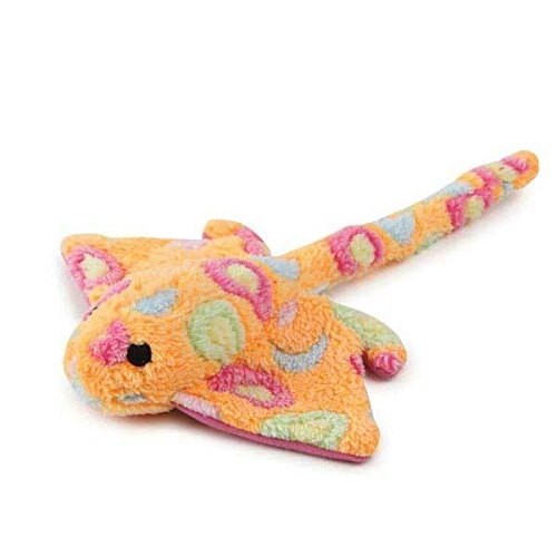 Zanies Sea Charmers Dog Toys Ocean Creature Squeak Toy Seahorse Fish Stingray Sets Too (Pink Stingray)