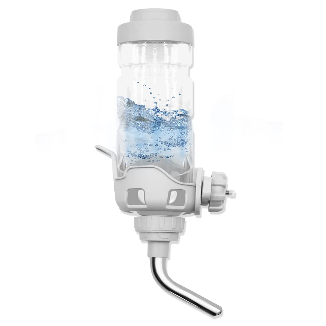 Vannon Dog Water Dispenser for Cage, 34oz Auto Feeding Crate Water Bottle for Dogs, Cats & Rabbits, Pet Nozzle Diameter: 12mm, B