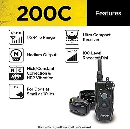 Dogtra 200C Waterproof ½-Mile One-Handed Operation Remote Training Dog E-Collar