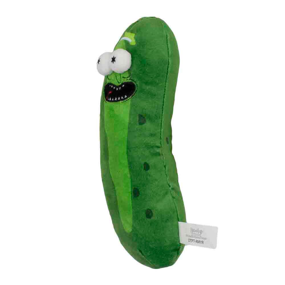 Buckle-Down Dog Toy, Comedy, Plush Squeaker Rick And Morty Pickle Rick Greens, Dtpt-Rmyr 10' X 3'