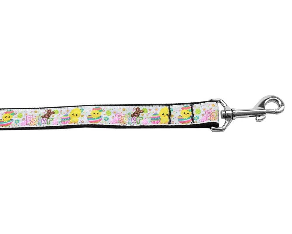 Pet Dog & Cat Nylon Collar or Leash, "Happy Easter" 5/8" w x 4 ft. leash