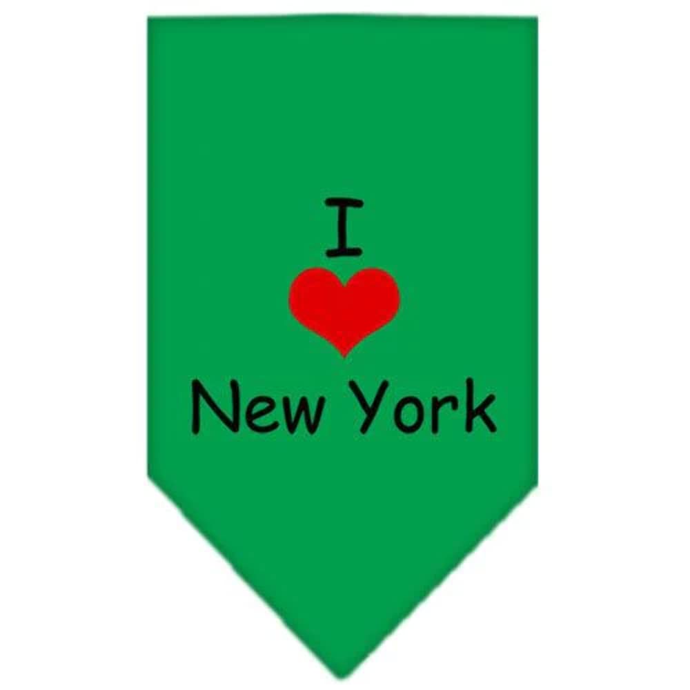 Mirage Pet Products I Heart New York Screen Print Bandana for Pets, Small, Turquoise