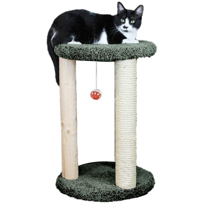 New Cat Condos Premier Round Multi Scratcher, Gray
