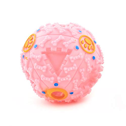 Psk Pet Mart Dogs Interactive Squeaky Giggle Quack Dog Toy Ball Pet Food Dispenser Dog Pet ProductsMedium (Pink) Pack Of 1