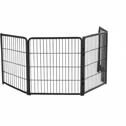 Fxw Homeplus Indoor Dog Playpen - Stress-Free And Safe Play, 32 Inch 4 Panels For Small And Medium Dogs, Blackpatented