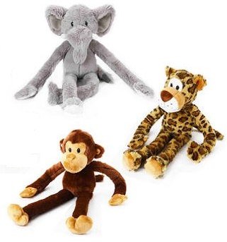 Multipet 22' Swing Safari Dog Chew Toys (3 Pack)