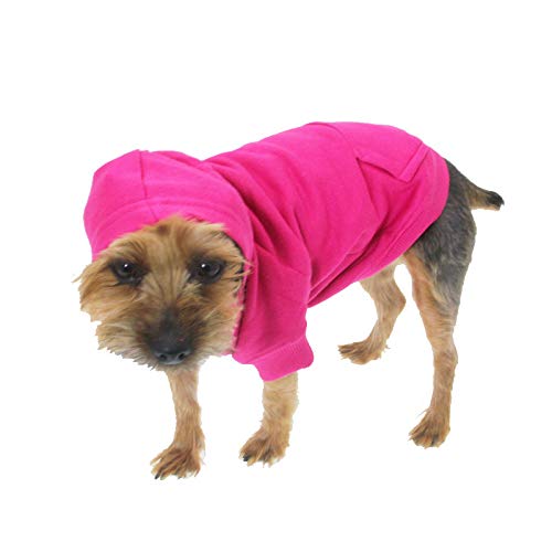 Zack & Zoey Basic Hoodie For Dogs, 20' Large, Raspberry Sorbet