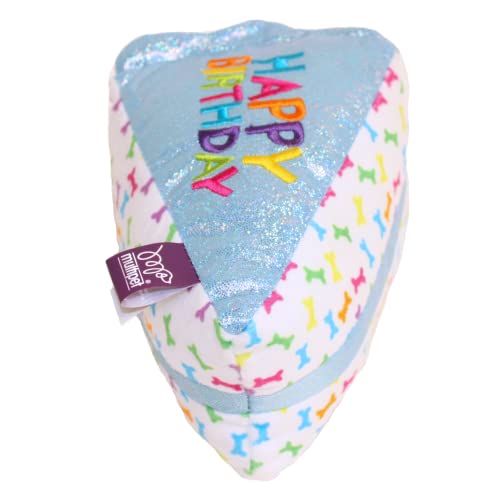 Multipet Birthday Cake Slice Plush Dog Toy