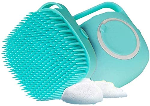Pet Guard Dog Shampoo Brush 80Ml, Dog Bath Brush For Bathing And Shedding Short Hair, Soft Silicone Rubber Bristle Brushes For S
