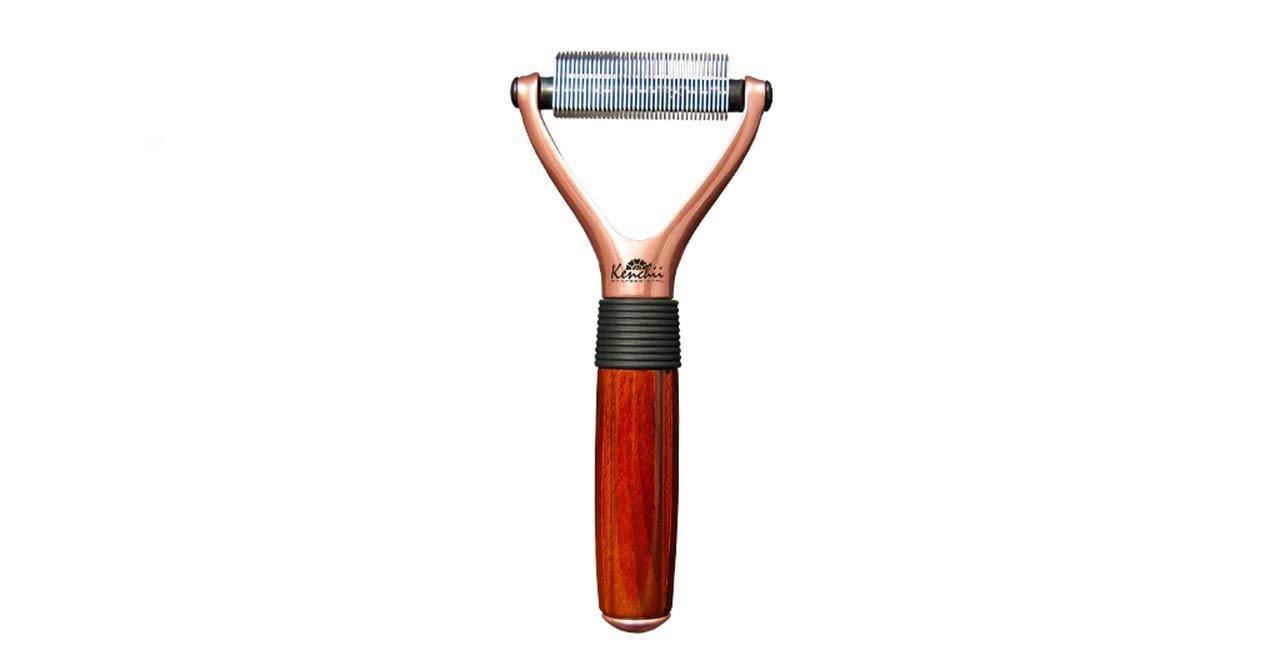 Kenchii Luxury Pet Grooming Rake - Enhance Your Pet'S Coat With Precision - Dematting Undercoat Rake For Dogs, Cats - Dog Brush For Shedding