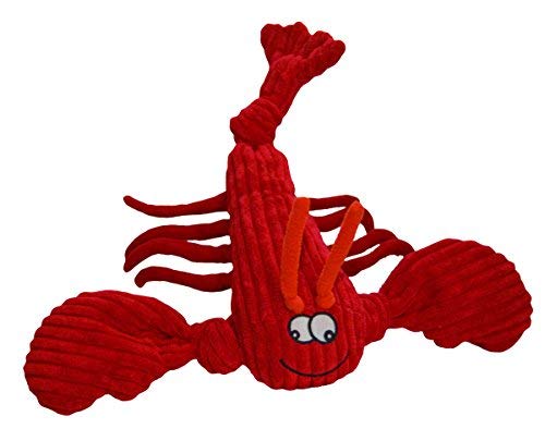 Hugglehounds Knottie Plush Dog Toy - Dog Stuffed Animal Toy, Puppy Toys, Squeaky Dog Toy For Small, Medium & Large Dogs, Durable Plush To Keep Them Busy - Mccracken Lobsta, Large
