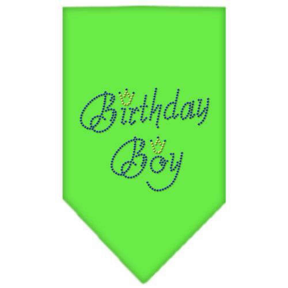 Mirage Pet Products Birthday Boy Rhinestone Bandana, Small, Black
