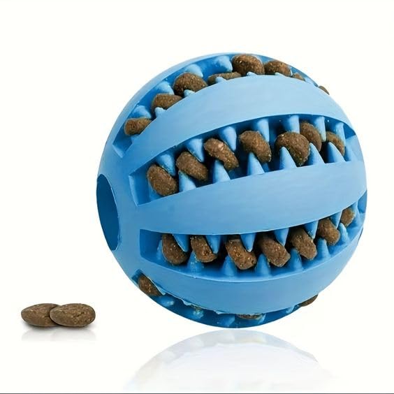 Bohobark Interactive Ball Toy | Natural Latex Rubber Squeaky Sound Chew Toys | Water Floating Playing Ball For Puppy I Small And