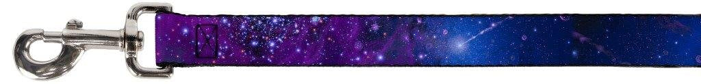Buckle-Down Pet Leash - Galaxy Blues/Purples - 6 Feet Long - 1.5' Wide