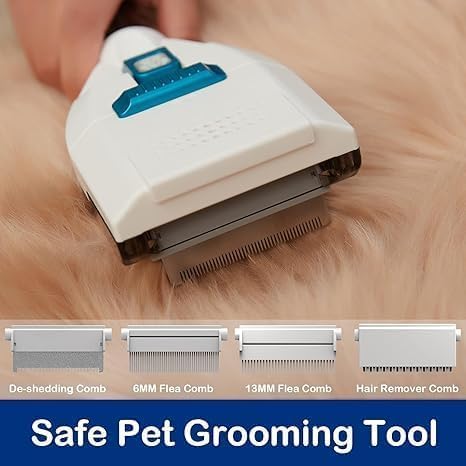 PROMOMO Pet Grooming Kit with 3.4L Oversized Vacuum Suction - 99% Pet Hair Removal - Professional Dog Clippers & Shedding Tools