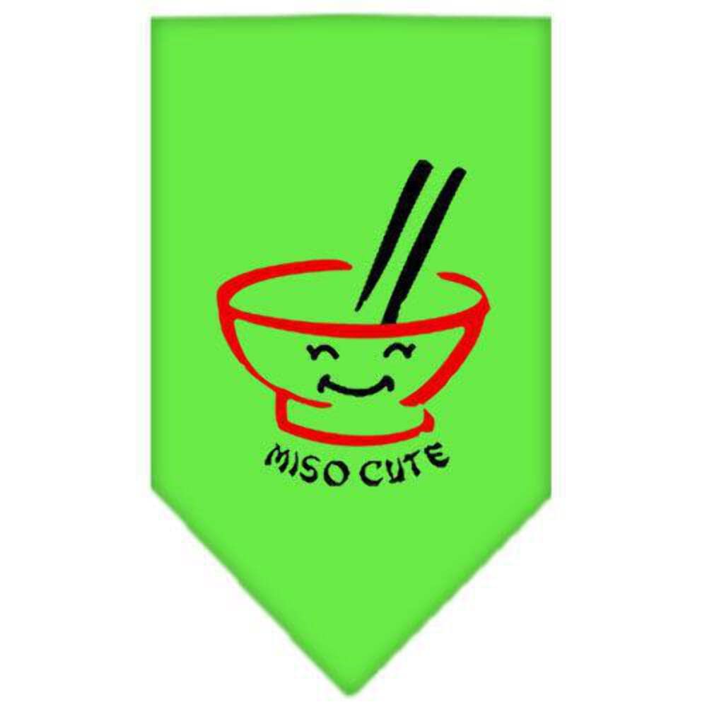 Mirage Pet Products Miso Cute Screen Print Bandana, Large, Purple