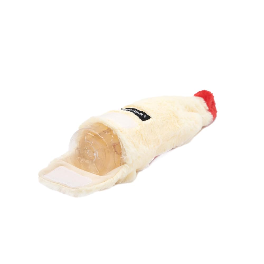 Zippypaws Happy Hour Crusherz Christmas Dog Toy - Plush Squeaky Holiday Dog Gifts For Small & Medium Puppy Dogs, Interactive Hid