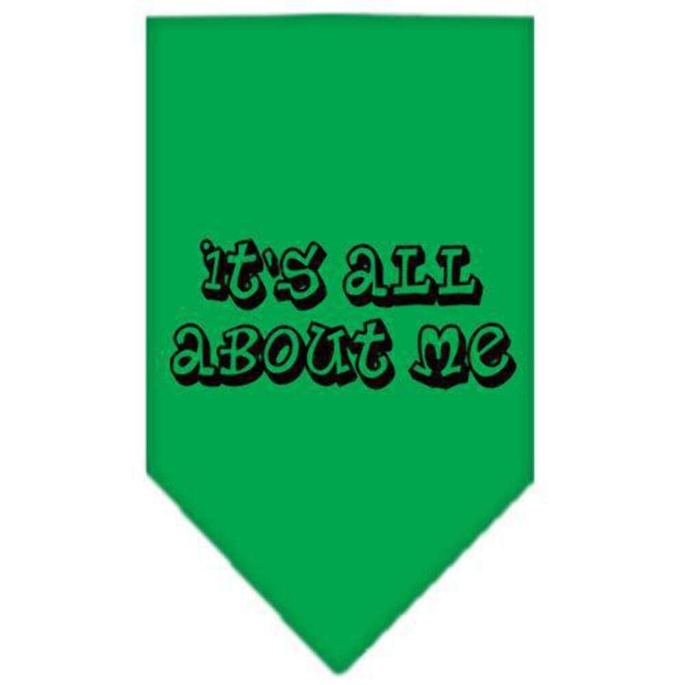 Mirage Pet Products It's All About Me Screen Print Bandana, Small, Cocoa