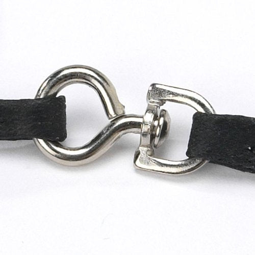 Resco Cordo-Hyde Spinner Lead with Swivel & Neck Pad, 3/8" x 56", Black, Model PF31138