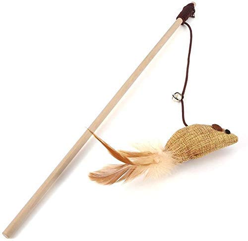 Psk Pet Mart Cat Teaser Playing Stick Feather Interactive Toy Design May Vary