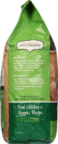 Nutrish Real Chicken & Veggies Recipe Whole Health Blend Dry Dog Food, 6 lb. Bag, Packaging May Vary (Rachael Ray)