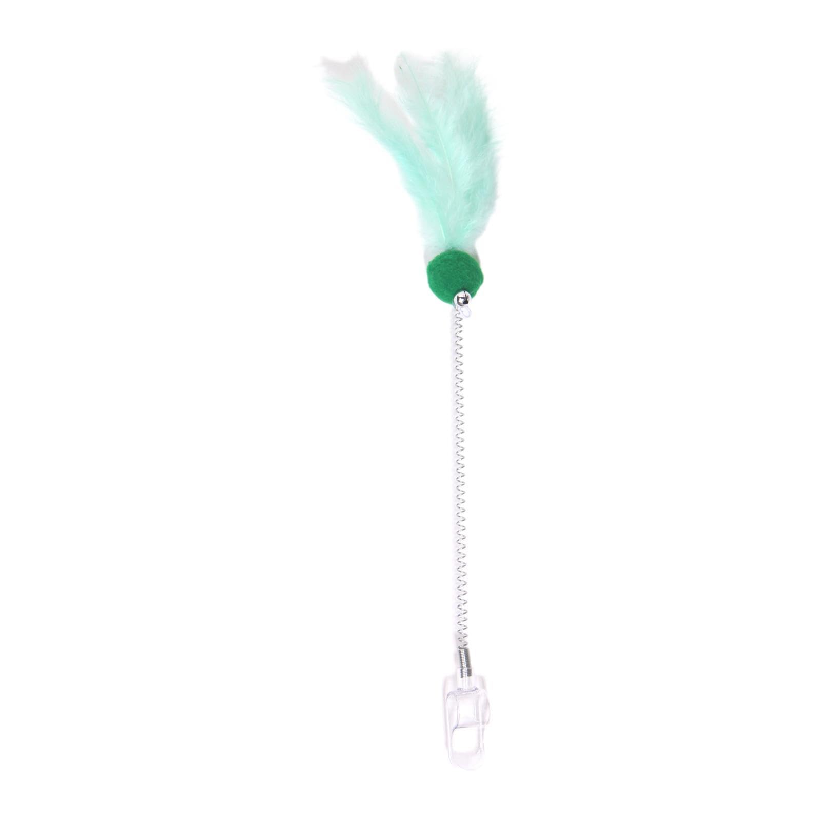 Calandis Interactive Cat Teaser Wand Portable Indoor Pet Toy For Pounce Flip Exercise Green | Toys | Cat Supplies | Pet Supplies