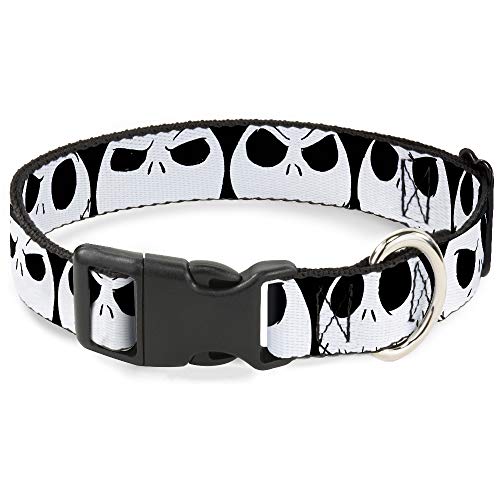 Cat Collar Breakaway Nightmare Before Christmas 7 Jack Expressions Black White 8 To 12 Inches 0.5 Inch Wide