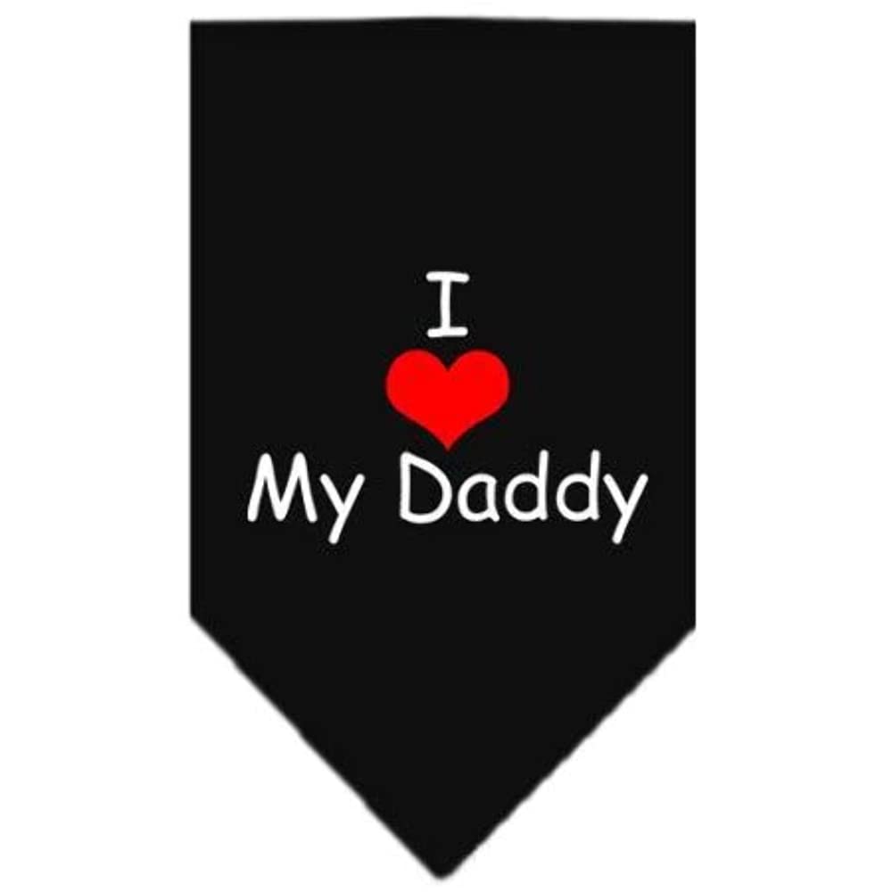 Mirage Pet Products I Heart My Daddy Screen Print Bandana for Pets, Large, Lime Green