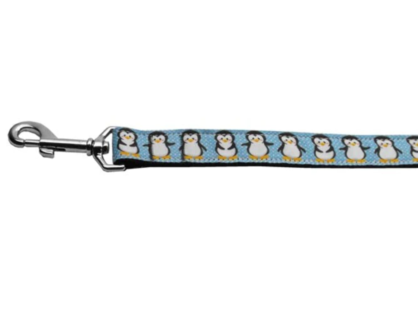 Christmas Pet Dog & Cat Nylon Collar or Leash, "Penguins" SM Collar