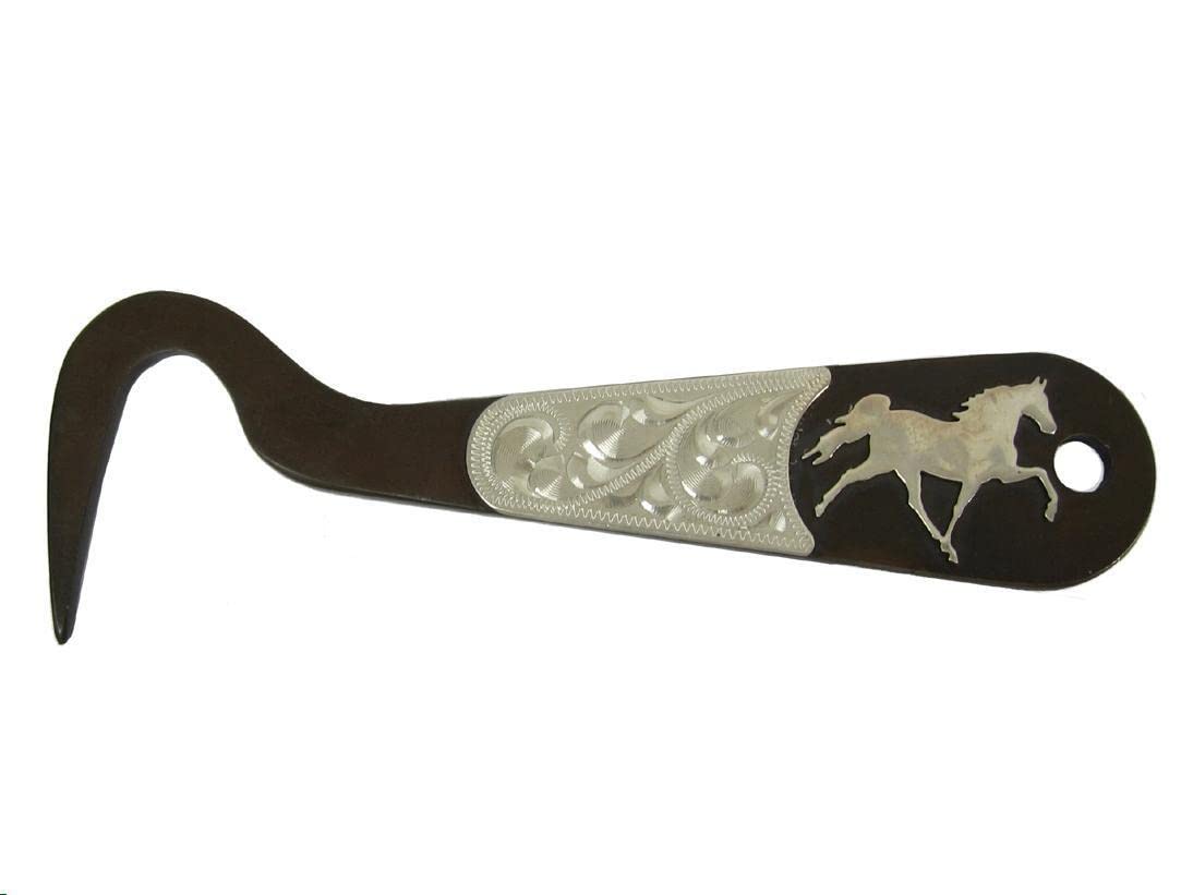 Aj Tack Antique Brown Steel Hoof Pick Steer Head