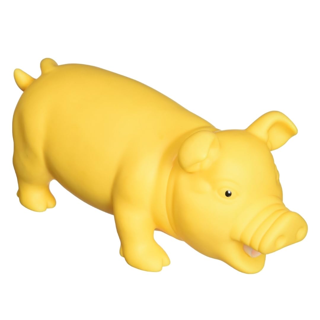 Western Era Durable Rubber Squeaker Pig Toy : for Dogs & Cats Who Love to Play | LongLasting | Squeaky Pig Keeps Pets Entertain