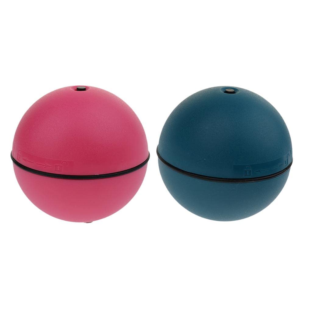Enakshi 2 Pcs Dog Cat Toys Ball Automatic Kitty Rolling Balls Funny Toy Blue+Red|Pet Supplies | Cat Supplies | Toys