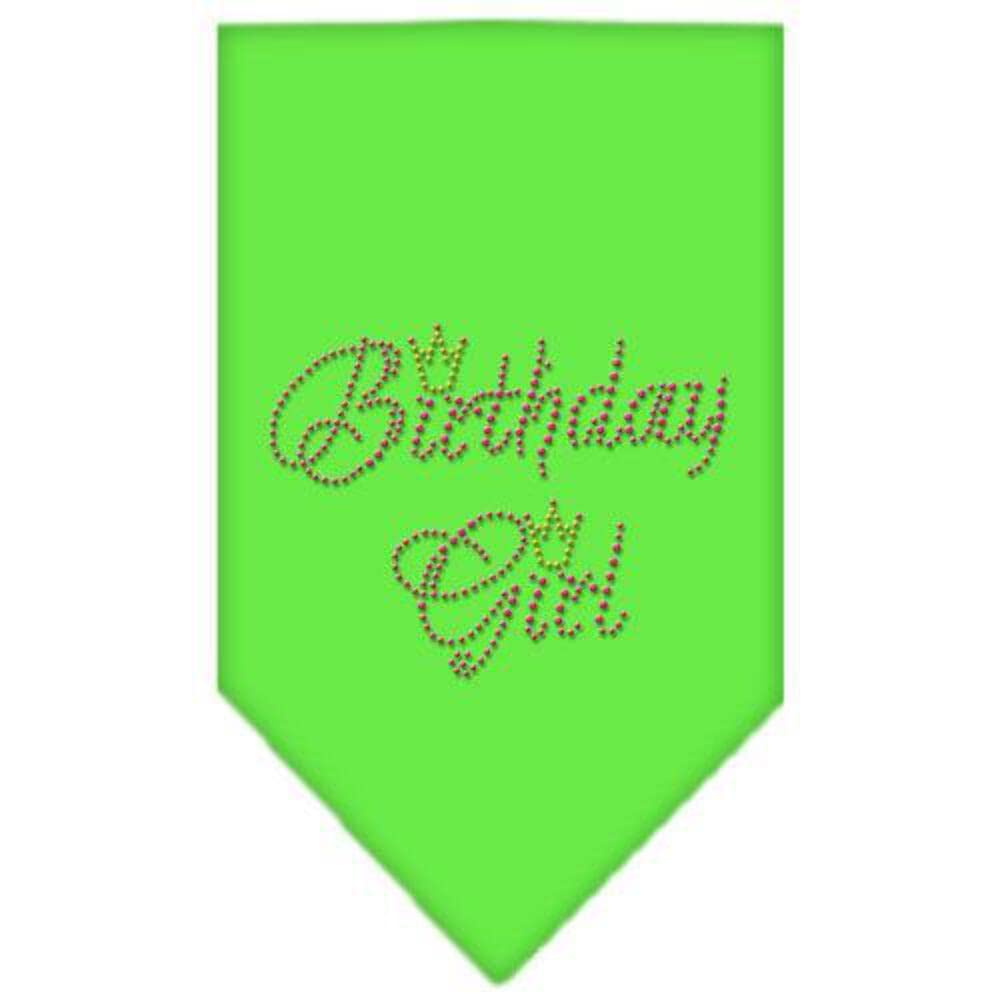 Mirage Pet Products Birthday Girl Rhinestone Bandana, Small, Purple