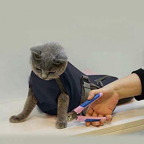 Cinf Cat Nail Clipping Cleaning Grooming Restraint Bag (Free Muzzle) No Scratching Biting For Bathing Nail Trimming Injecting Examining