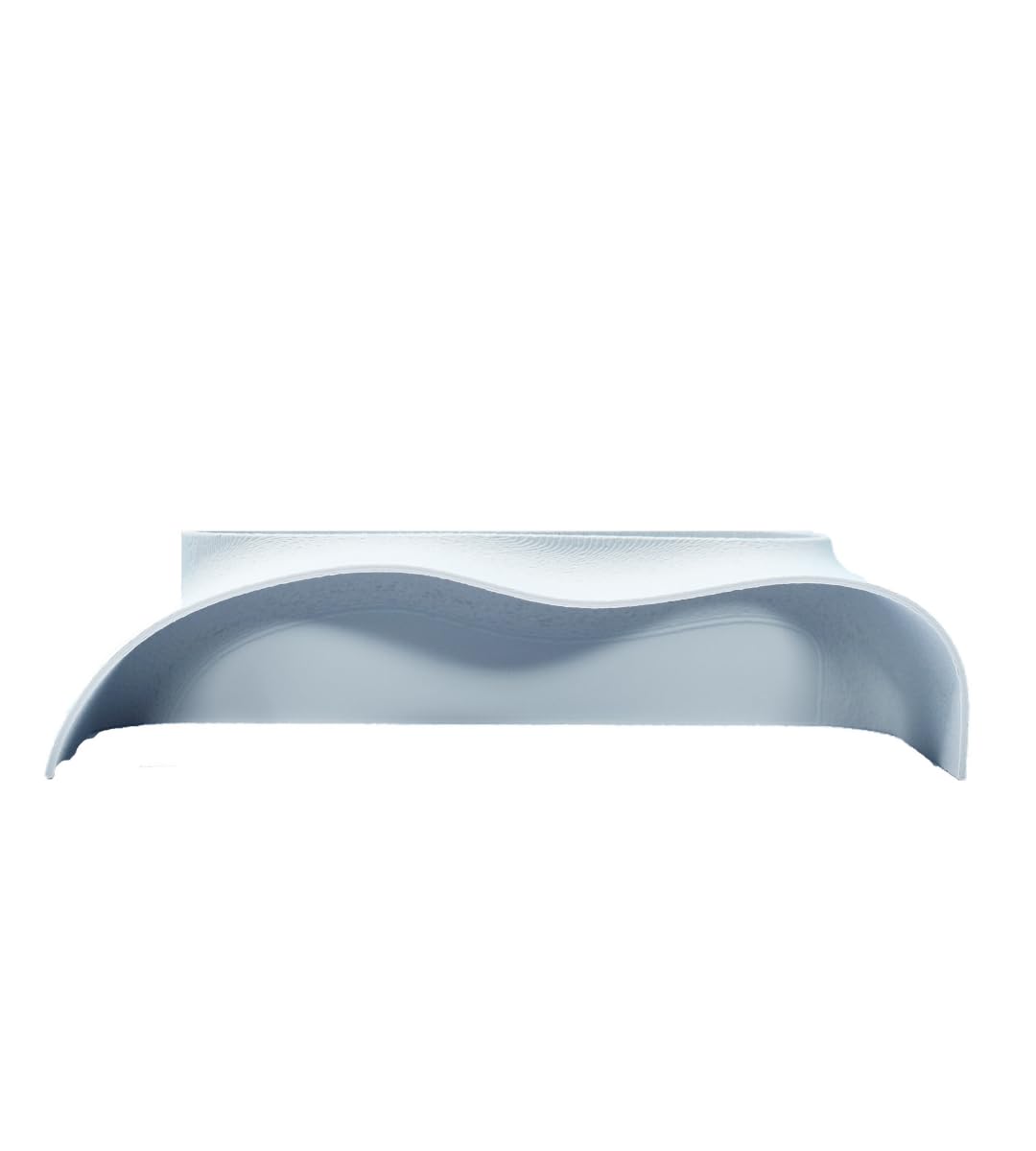 Chatelet Reefshape - Abstract Aquarium Viewing Tunnel | Wavy Design Fish And Shrimp Hideout | Under-Substrate Tunnel | Made In Usa (White)