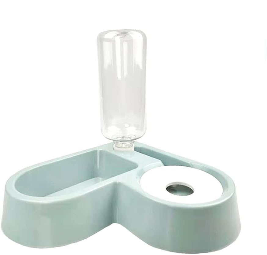 Kps Animal Feeding Plastic 2 In 1 Pet Bowl | Food Dispenser For Cat/Dog With Automatic Water Bottle | Pet Feeder Bowl | Pet Care