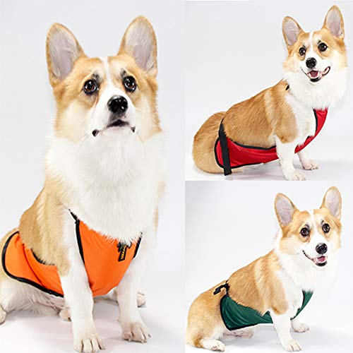 Kelendle Warm Pet Belly Vest Dog Belly Cover Protector Harness Pet Clothes Dog Belly Apron Waterproof Pet Costume for Short Leg