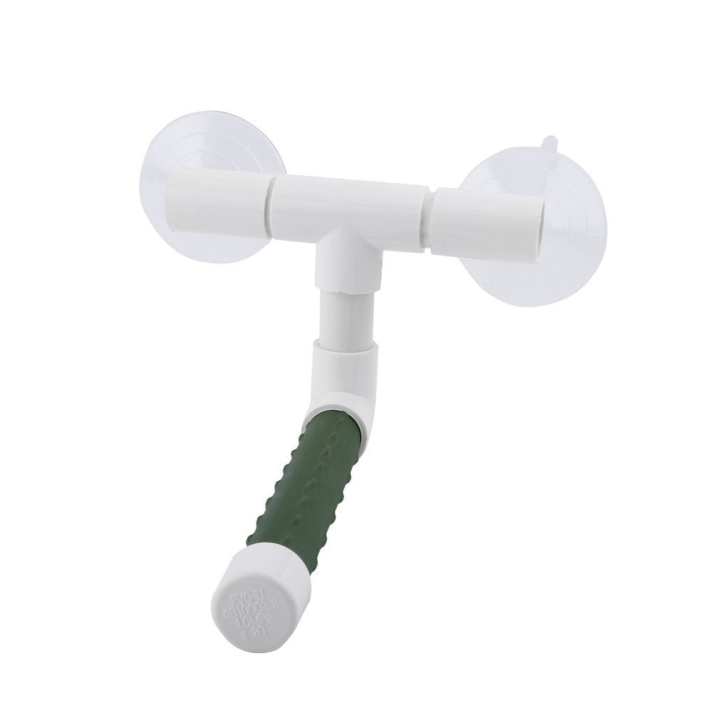 Hypeety Parrot Shower Perch Stand - Portable Plastic Suction Cup Platform for Small Birds