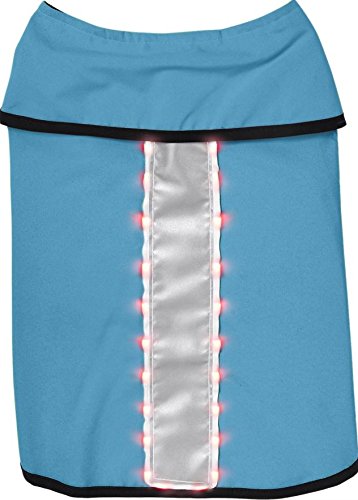 Healers Petcare Teal Small (S) Light Weight Soft Shell/Mesh Back Led Jacket