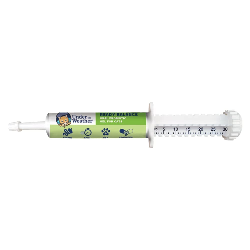 Under the Weather Pet | Ready Balance for Cats | Oral Probiotic and Prebiotic Gel | Maximum Strength Digestive Support | Benefic