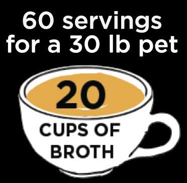 Natures Diet Pet Bone Broth Protein Powder with Collagen, Chia Seed, Flax Seed & Omega 3 (Skin & Coat, 6 oz (60 Servings))