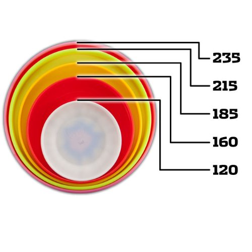 Hero Disc Super Sonic 215mm Flying Disc - Red Taffy, Plastic, Model SPRSNC-TAF-Red