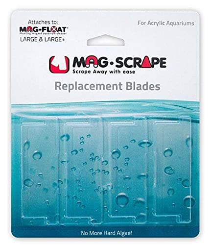 Mag-Float Replacement  & + Scraper Acrylic Blade 4-Pack